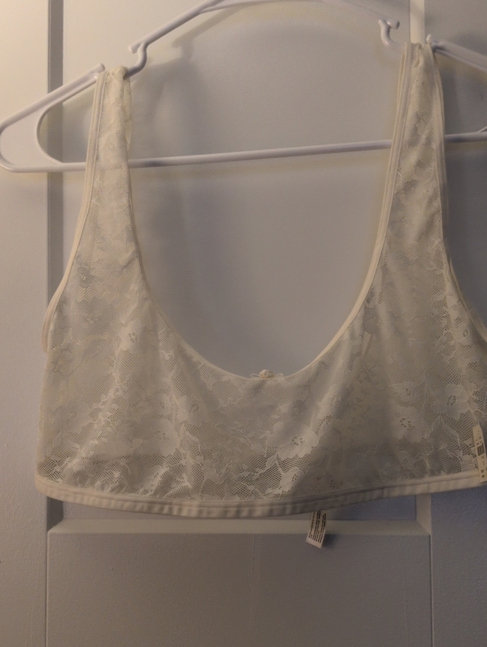 Anthropology Lace Scoop Bralette in Ivory - Women Intimates & Sleepwear